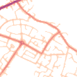 Daytime road noise heatmap for WN2 4JD
