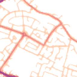 Daytime road noise heatmap for WN2 4JF