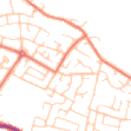 Daytime road noise heatmap for WN2 4JY