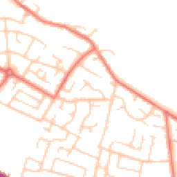 Daytime road noise heatmap for WN2 4LA