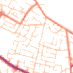 Daytime road noise heatmap for WN2 4LD