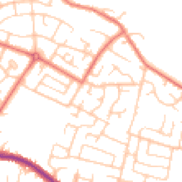 Daytime road noise heatmap for WN2 4LE