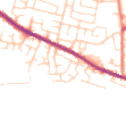 Daytime road noise heatmap for WN2 4NE