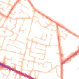 Daytime road noise heatmap for WN2 4NJ