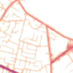 Daytime road noise heatmap for WN2 4NN