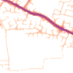 Daytime road noise heatmap for WN2 4NX