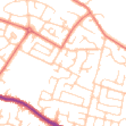 Daytime road noise heatmap for WN2 4PB