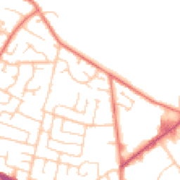 Daytime road noise heatmap for WN2 4RN