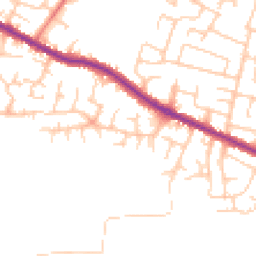 Daytime road noise heatmap for WN2 4RR