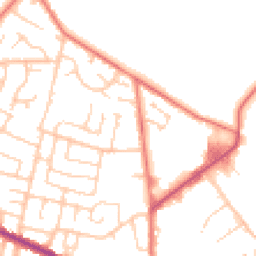 Daytime road noise heatmap for WN2 4SF