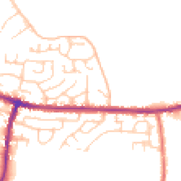 Daytime road noise heatmap for WN2 4TD