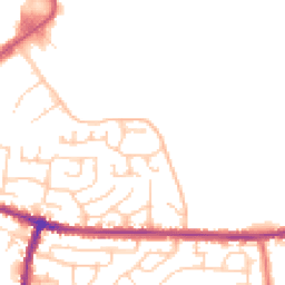 Daytime road noise heatmap for WN2 4TE
