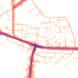 Daytime road noise heatmap for WN2 4TR