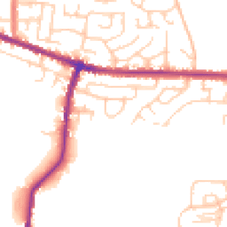 Daytime road noise heatmap for WN2 4TY