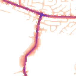 Daytime road noise heatmap for WN2 4XF