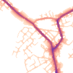 Daytime road noise heatmap for WN2 5AP