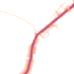 Daytime road noise heatmap for WN2 5AY