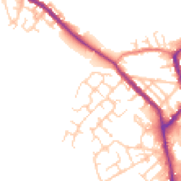Daytime road noise heatmap for WN2 5BA