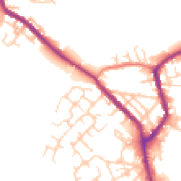 Daytime road noise heatmap for WN2 5BT