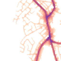 Daytime road noise heatmap for WN2 5DP