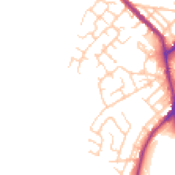 Daytime road noise heatmap for WN2 5FF