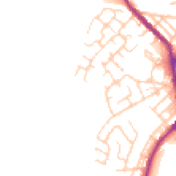 Daytime road noise heatmap for WN2 5FH