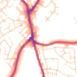 Daytime road noise heatmap for WN2 5FS