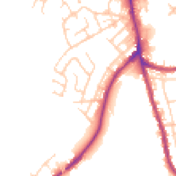 Daytime road noise heatmap for WN2 5HX