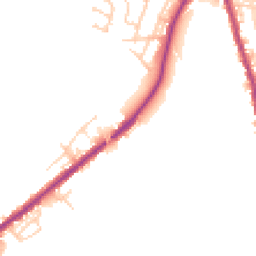 Daytime road noise heatmap for WN2 5JN