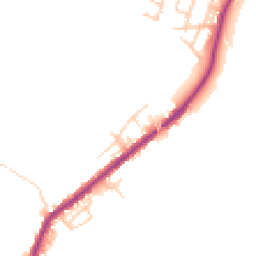Daytime road noise heatmap for WN2 5JP