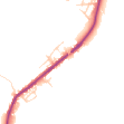 Daytime road noise heatmap for WN2 5JW