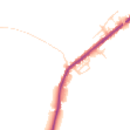 Daytime road noise heatmap for WN2 5JX