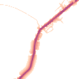 Daytime road noise heatmap for WN2 5LD