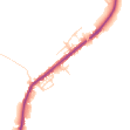 Daytime road noise heatmap for WN2 5LH