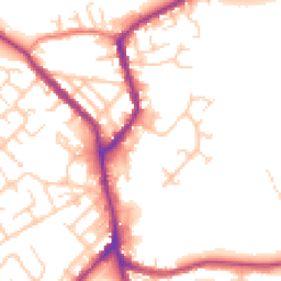 Daytime road noise heatmap for WN2 5LS