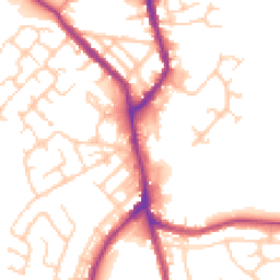 Daytime road noise heatmap for WN2 5NR