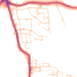 Daytime road noise heatmap for WN2 5PQ