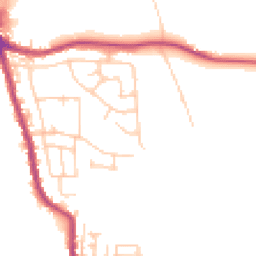 Daytime road noise heatmap for WN2 5PU