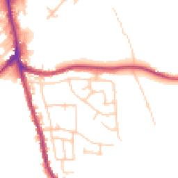 Daytime road noise heatmap for WN2 5QA