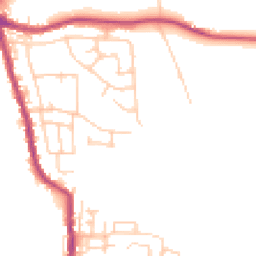 Daytime road noise heatmap for WN2 5QS