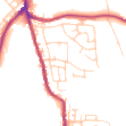 Daytime road noise heatmap for WN2 5QU