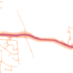 Daytime road noise heatmap for WN2 5TA