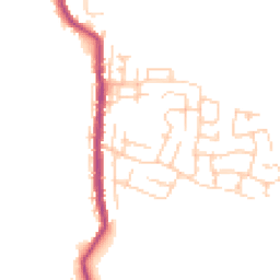 Daytime road noise heatmap for WN2 5XF