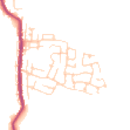 Daytime road noise heatmap for WN2 5YE