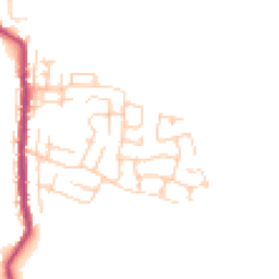 Daytime road noise heatmap for WN2 5YG
