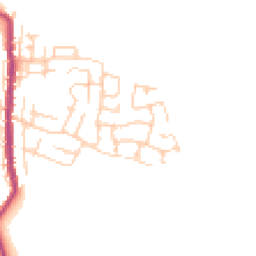 Daytime road noise heatmap for WN2 5YQ