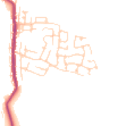 Daytime road noise heatmap for WN2 5YT