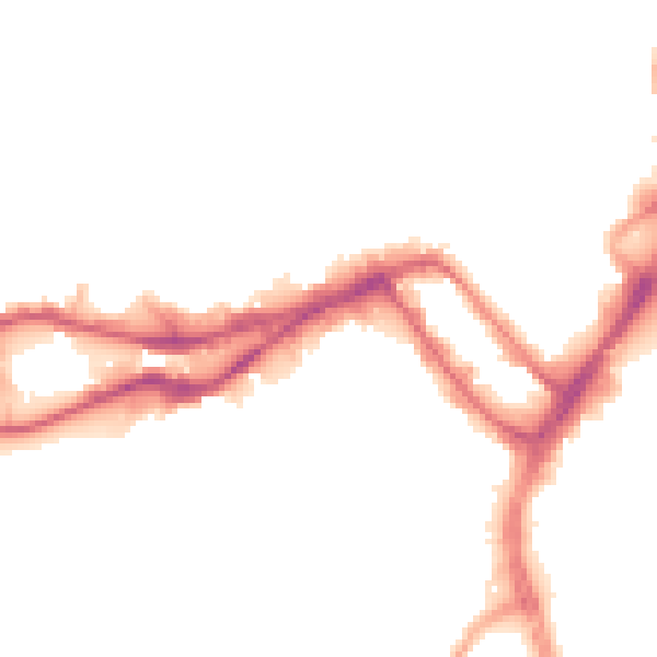 Night-time road noise heatmap for WN3 4AA