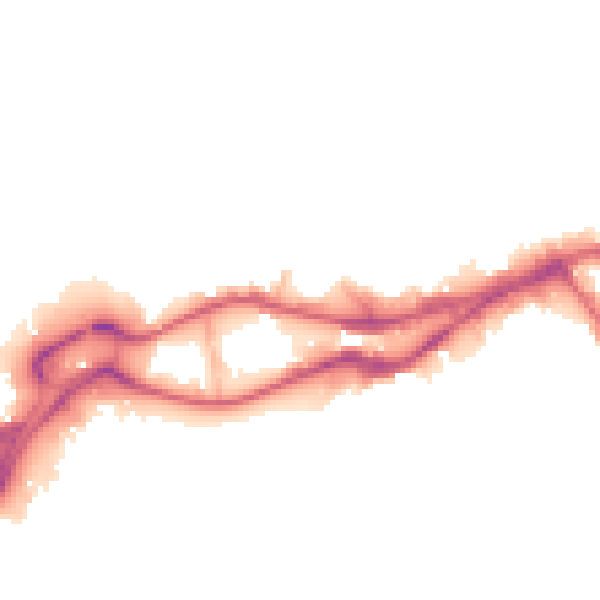 Night-time road noise heatmap for WN3 4AR