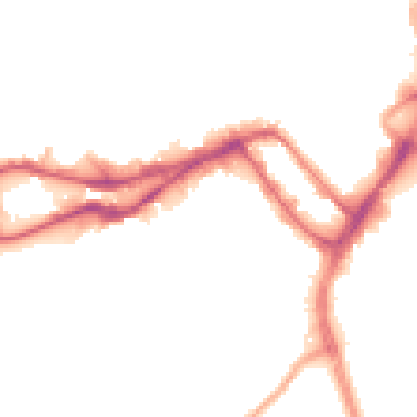 Night-time road noise heatmap for WN3 4BE